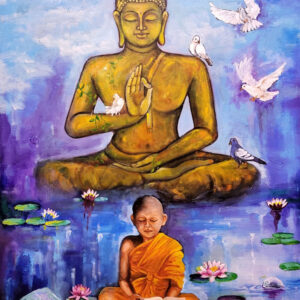 Lord Buddha [ 48 X 36 inches ]