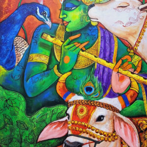 Harmony of Krishna [ 48 X 30 inches ]