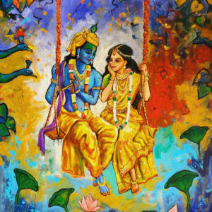 Radha Krishna II [ 36 X 30 inches ]