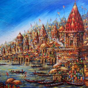 Glimpses of Varanasi [ 30 X 40 inches ]