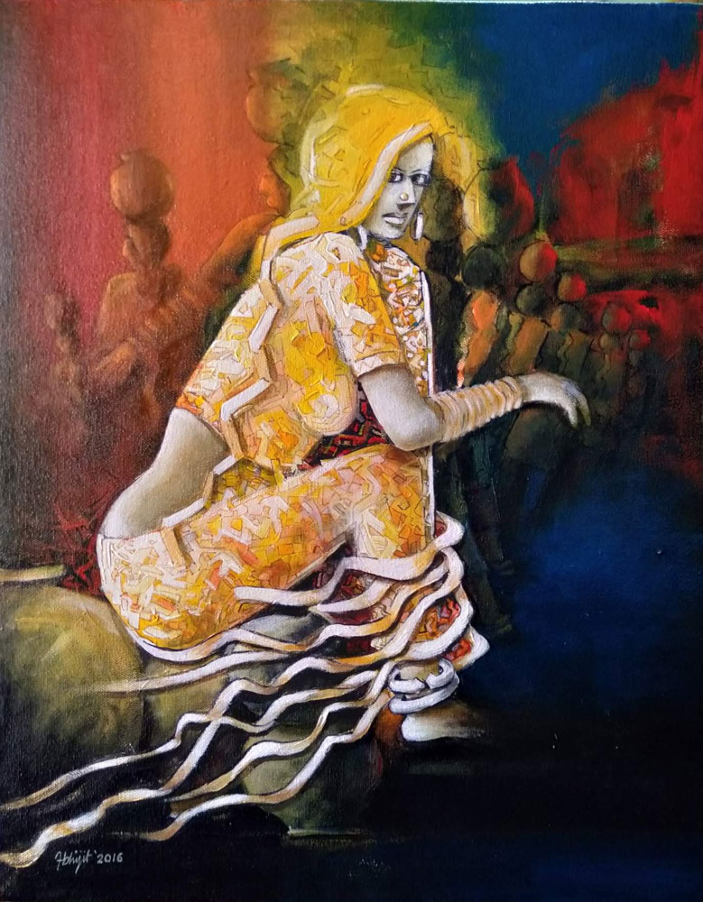 Figurative painting on canvas