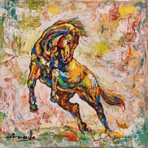 The Prismatic Horse [ 12 X 12 inches ]