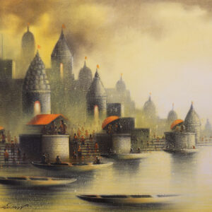Holy Benaras III [ 18 X 21 inches ]