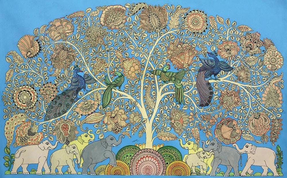 Painting on canvas of Tree of life