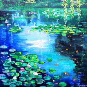 Lilies [ 30 X 30 inches ]