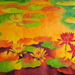 Waterlillies 42 [ 30 X 60 inches ]