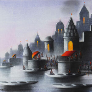 Holy Benaras 4 [ 18 X 21 inches ]