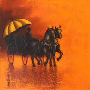 Rhythmic Monsoon Ride 1 [ 12 X 12 inches ]
