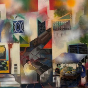 Bylanes 2 – Figurative Painting [ 24 X 36 inches ]