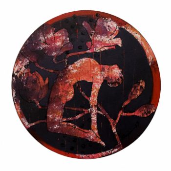 Painting on meditation with acrylic on canvas