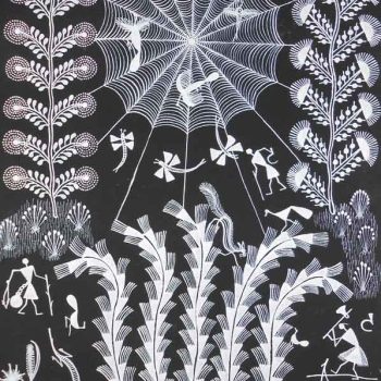 Warli art on cloth