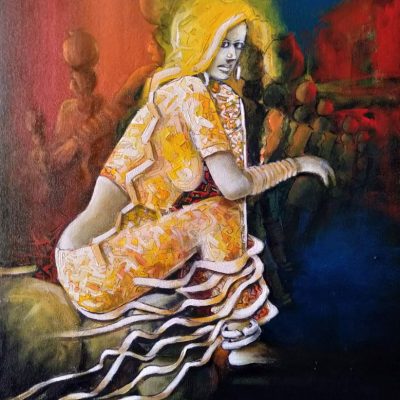 Figurative painting on canvas